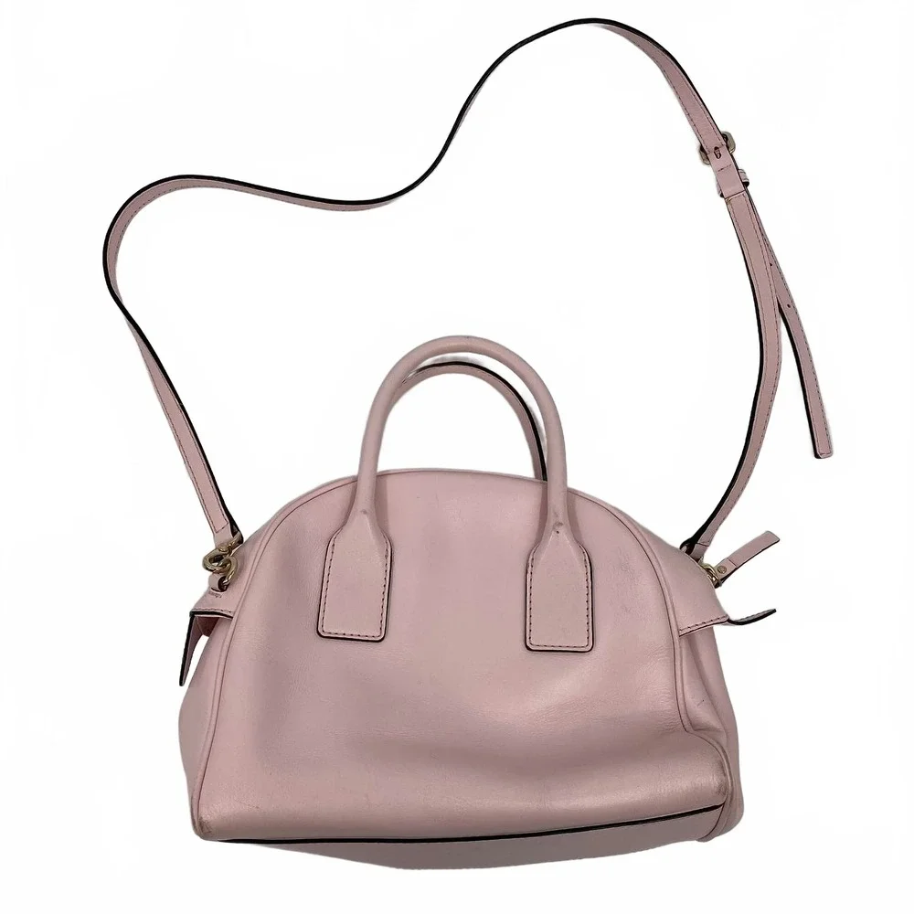 Kate Spade Pink Bow Detail Leather Crossbody Bag | OS Regular